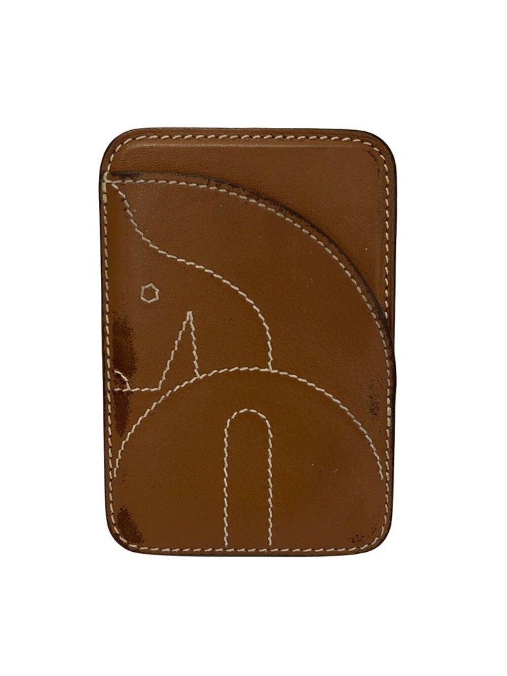Hermes Card Case Gold Mag Safe